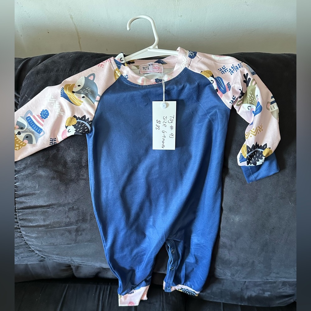 Charming Blue and Pink Kids Footie